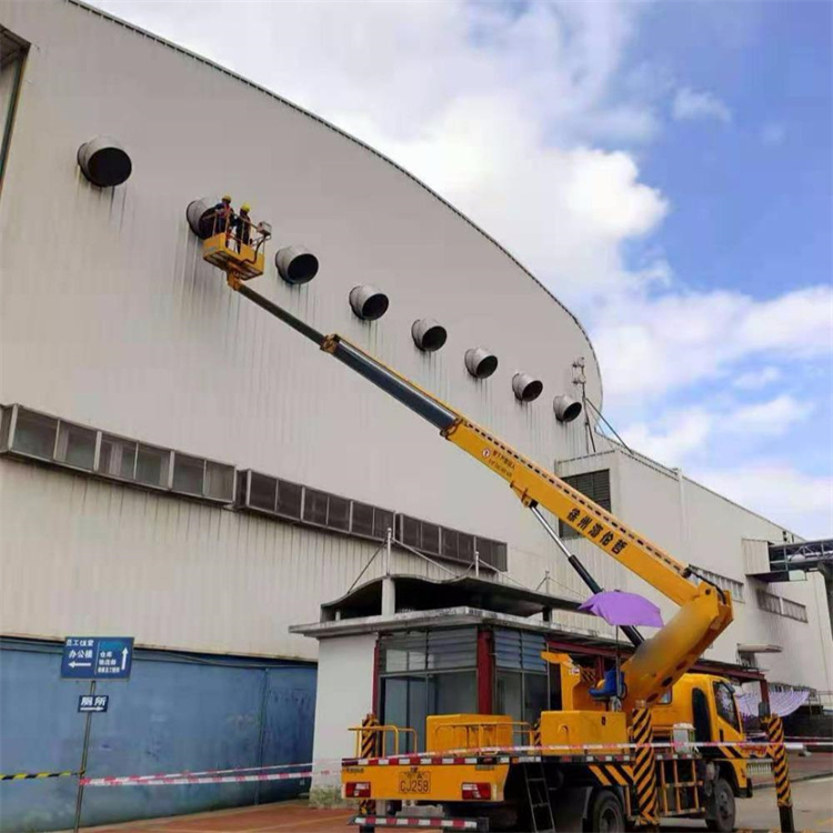 松柏镇高空作业车出租服务：专业广告牌安装解决方案